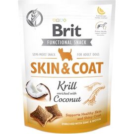 BRIT FUNCTIONAL SNACK SKIN&COAT KRILL  - DOG TREAT - 150G