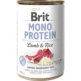 BRIT MONO PROTEIN WET DOG FOOD LAMB WITH RICE 400 G
