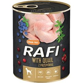 DOLINA NOTECI RAFI DOG WET FOOD WITH QUAIL, BLUEBERRIES AND CRANBERRIES - 800G