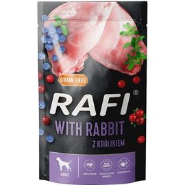 DOLINA NOTECI RAFI RABBIT, BLUEBERRY, CRANBERRY - WET DOG FOOD - 500G