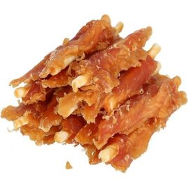 HILTON CHICKEN INSERTED WITH WHITE RAWHIDE STICK - DOG TREAT - 500 G