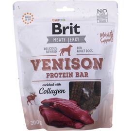 BRIT JERKY VENISON PROTEIN BAR VENISON - DOG SNACK - 200 G