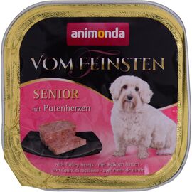 ANIMONDA VOM FEINSTEN SENIOR WET DOG FOOD TURKEY HEARTS 150 G