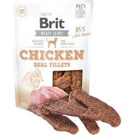 BRIT JERKY CHICKEN REAL FILLETS - CHICKEN - DOG SNACK - 80 G