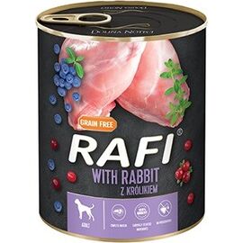 DOLINA NOTECI RAFI DOG WET FOOD WITH RABBIT, BLUEBERRY AND CRANBERRY - 800G