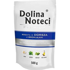 DOLINA NOTECI PREMIUM RICH IN COD WITH BROCCOLI - WET DOG FOOD - 500G