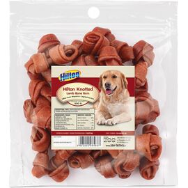 HILTON KNOTTED LAMB BONE 6 CM - DOG CHEW - 500G