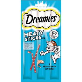 DREAMIES MEATY STICKS SALMON - CAT TREATS - 30 G