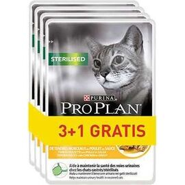 PURINA NESTLE PURINA PRO PLAN STERILISED CHICKEN - WET CAT FOOD - 85G 3+1