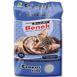 SUPER BENEK COMPACT CAT LITTER BENTONITE GRIT SEA BREEZE 25 L