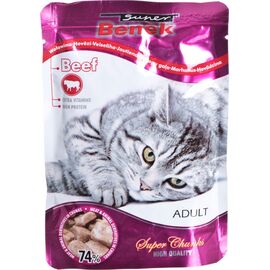 SUPER BENEK BEEF IN SAUCE - WET CAT FOOD - 100 G