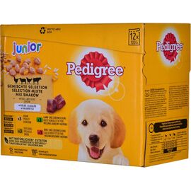 PEDIGREE JUNIOR SELECTION MIX - WET DOG FOOD - 12X100 G
