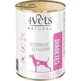 4VETS NATURAL DIABETES DOG  - WET DOG FOOD - 400 G