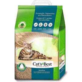 CAT'S BEST WOODEN CAT LITTER SENSITIVE - 20 L