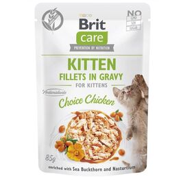 BRIT CARE CAT KITTEN CHOICE POUCH 85G