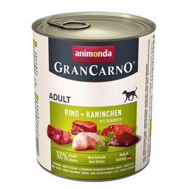 ANIMONDA GRANCARNO BEEF + RABBIT WITH HERBS PARSLEY, BEEF, RABBIT ADULT 800 G
