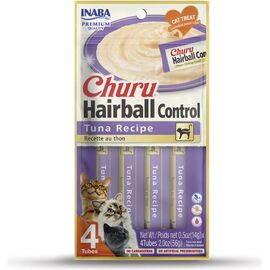 INABA CHURU HAIRBALL TUNA CAT TREAT - 4X14 G