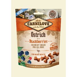 CARNILOVE FRESH CRUNCHY OSTRICH WITH BLACKBERRIES - DOG TREAT - 200 G