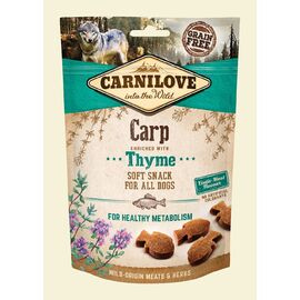 CARNILOVE SOFT CARP+THYME DOG TREAT - 200 G