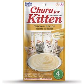 INABA CHURU KITTEN CHICKEN - CAT TREAT - 4X14 G