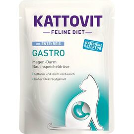 KATTOVIT FELINE DIET GASTRO DUCK WITH RICE - WET CAT FOOD - 85G