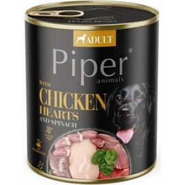 DOLINA NOTECI PIPER CHICKEN HEARTS WITH SPINACH - WET DOG FOOD - 800 G