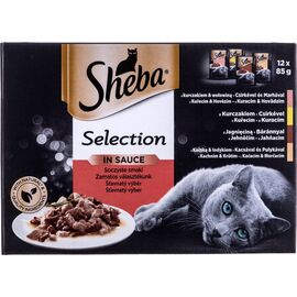 SHEBA SELECTION IN SAUCE JUICY FLAVOURS 12 X 85 G