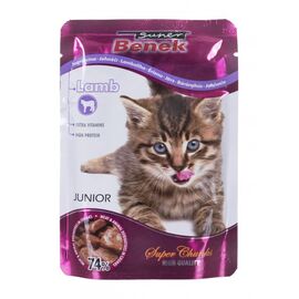 SUPER BENEK JUNIOR LAMB IN SAUCE - WET CAT FOOD - 100 G