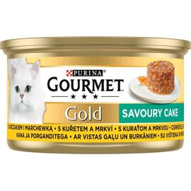 PURINA NESTLE GOURMET GOLD - SAVOURY CAKE WITH CHICKEN AND CARROT 85G