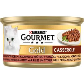 PURINA NESTLE GOURMET GOLD - CASSEROLE DUCK AND TURKEY 85G
