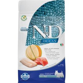 FARMINA N&D OCEAN DOG SALMON, COD, CANTALOUPE, MELON ADULT MINI - DRY DOG FOOD - 800 G