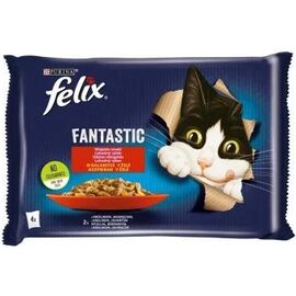 PURINA NESTLE FELIX FANTASTIC RABBIT, LAMB - WET FOOD FOR CATS 340 G (4X 85 G)