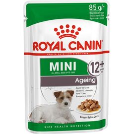 ROYAL CANIN MINI AGEING 12+ WET DOG FOOD CHUNKS IN SAUCE 12X85 G