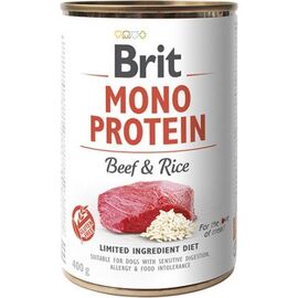 BRIT MONO PROTEIN BEEF & RICE - WET DOG FOOD - 400G