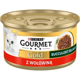 PURINA NESTLE PURINA GOURMET GOLD SUCCULENT DELIGHTS BEEF - WET CAT FOOD - 85G