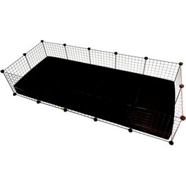 C&C MODULAR CAGE 5X2 PIG RABBIT HEDGEHOG BLACK 180 X 75 X 37 CM