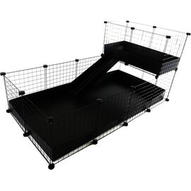 C&C MODULAR CAGE ONE-STOREY 4X2 + LOFT 2X1 + BLACK RAMP