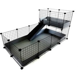 C&C MODULAR CAGE 4X2 + LOFT 2X1+ GREY RAMP
