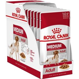 ROYAL CANIN SHN MEDIUM ADULT IN SAUCE - WET FOOD FOR ADULT DOGS - 10X140G