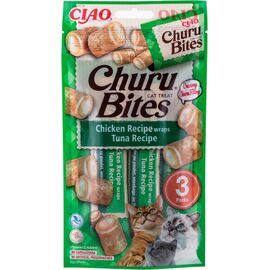 INABA CHURU BITES TUNA WITH CHICKEN - CAT TREATS - 3X10 G