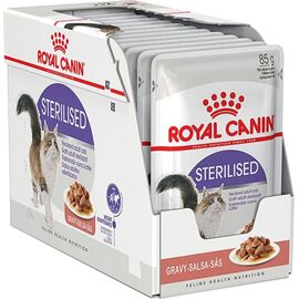 ROYAL CANIN FHN STERILISED IN SAUCE - WET FOOD FOR ADULT CATS - 12X85G