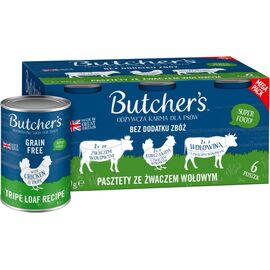 BUTCHER'S ORIGINAL MEGA PACK MIX TRIPE LOAF RECIPE - WET DOG FOOD - 6 X 400G
