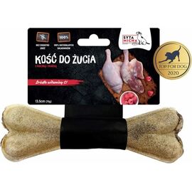 SYTA MICHA KOŚĆ DO ŻUCIA Z KACZKĄ I MALINAMI – PRZYSMAK DLA PSA - 13,5CM