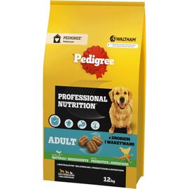 PEDIGREE PROFESSIONAL NUTRITION ADULT WITH POULTRY AND VEGETABLES, MEDIUM AND LARGE BREEDS - DRY DOG FOOD - 12KG