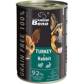 CERTECH SUPER BENO TURKEY AND RABBIT - WET DOG FOOD - 415G