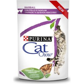 PURINA NESTLE CAT CHOW HAIRBALL CONTROL CHICKEN GREEN BEANS IN SAUCE 85G