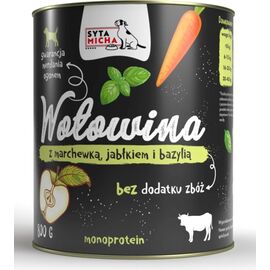 SYTA MICHA BEEF WITH CARROT, APPLE AND BASIL - WET DOG FOOD - 800G