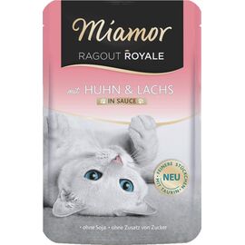 MIAMOR RAGOUT ROYALE CHICKEN AND SALMON IN SAUCE - WET CAT FOOD - 100G