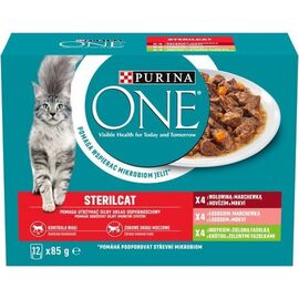 PURINA NESTLE PURINA ONE STERILCAT MIX FLAVOURS - WET CAT FOOD - 12 X 85G
