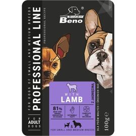 SUPER BENEK SUPER BENO ADULT SMALL AND MEDIUM LAMB - WET DOG FOOD - 100 G